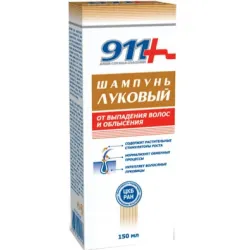 911 Луков шампоан за окапваща коса 150 мл