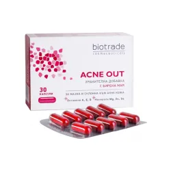 Акне аут, Acne out капсули за мазна и акнеична кожа 30 бр