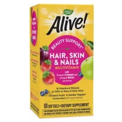 Alive коса, кожа и нокти софтгел капсули 60 бр Alive коса, кожа и нокти софтгел капсули 60 бр