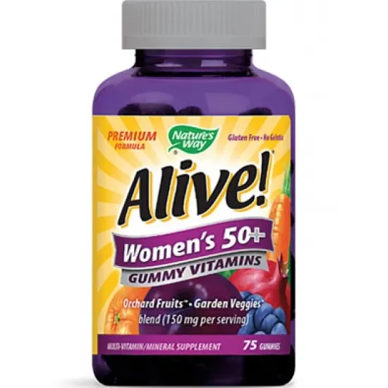 Alive мултивитамини за жени 50+ 75 желирани таблетки