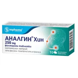 Аналгин Хин, Analgin Chin 250 mg 10 таблетки