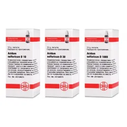 Ацидум сулфурикум, Acidum sulfuricum D 10, D 30, D 1000 DHU