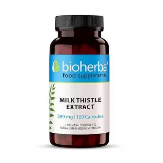 Бял трън + B6/ Milk thistle extract, 100 капс., 380 мг, Биохерба