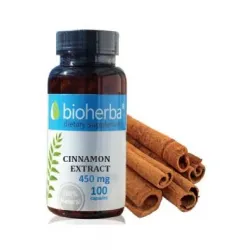 Биохерба, Bioherba Канела екстракт 450 мг 100 капсули