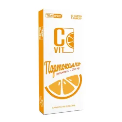 C Vit – Витамин С 10 таблетки за смучене с вкус на портокал 250mg