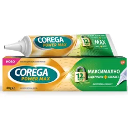 Корега макс холд фреш Фиксиращ крем за протези с мента 40 гр