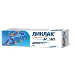 ДИКЛАК 12 ЧАСА гел 23.2 мг/г 100 г