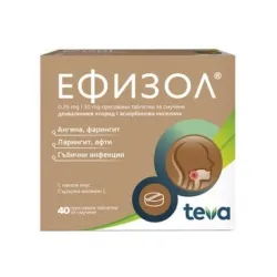 Ефизол, Efisol табл. за смучене 0,25mg/30mg х40