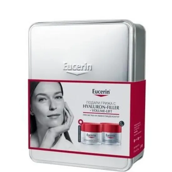 Eucerin Hyaluron+ Volume-lift  Spf15 х50 мл + нощен крем х50 мл