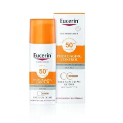 Eucerin Sun крем за лице spf50+тъмен 50мл