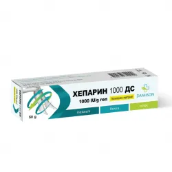 Хепарин 1000 ДС 1000 IU/g гел, 50 гр Дансон