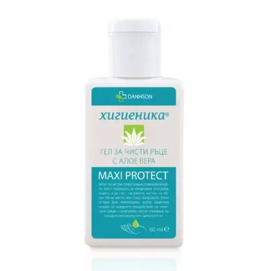 Хигиеника гел за чисти ръце с Алое Вера Maxi Protect 60 ml Дансон