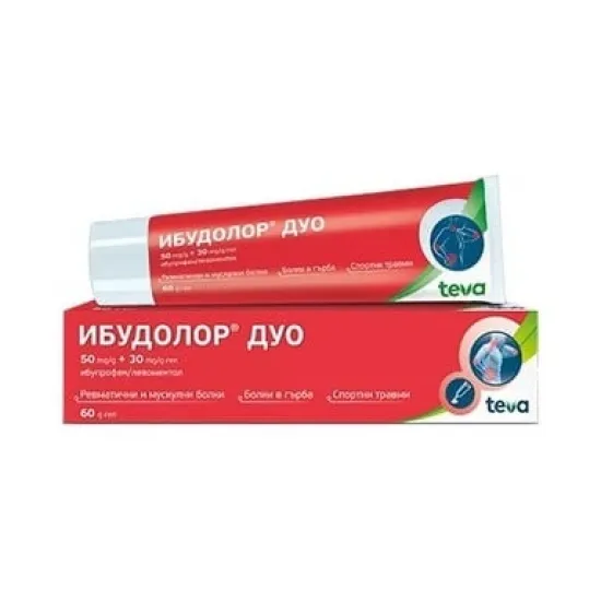 Ибудолор Дуо, Ibudolor Duo гел 60g при болка в мускулите и ставите