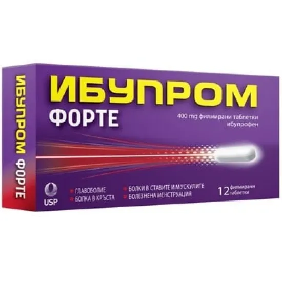 Ибупром Форте 400 мг х12 таблетки 