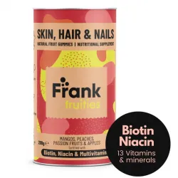Желирани витамин с Биотин, Ниацин и Мултивитамини – Frank Fruities Skin, Hair & Nails – 200 гр.