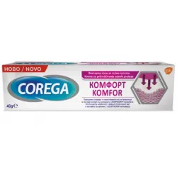 Корега Комфорт крем за зъбни протези 40 гр