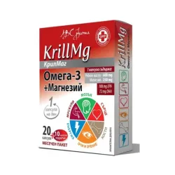 Крил Маг Омега 3 + Магнезий x30 софтгел капсули