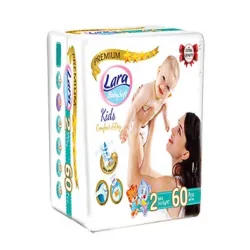 Лара премиум, Lara premium бебешки пелени 3-6 кг х 60