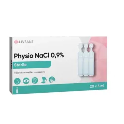 Livsane Physio NaCl 0.9% Физиологичен разтвор 5 мл х20 дози