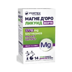 Магне Доро Ликуид Форте течни сашета 14 броя