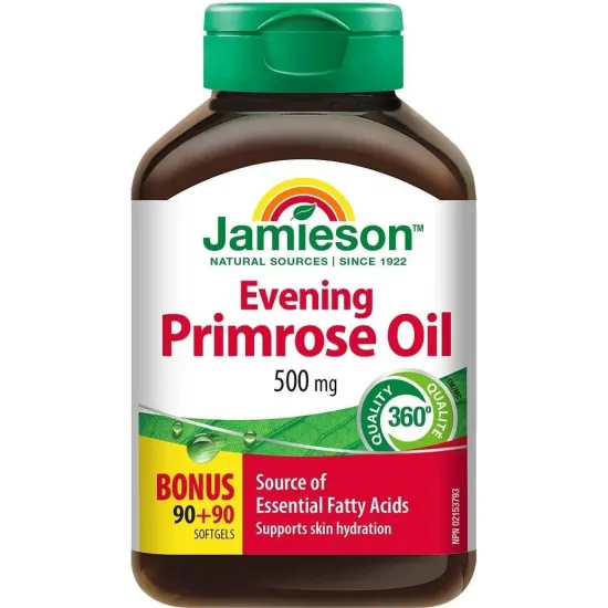 Джеймисън Масло от вечерна иглика, 500 mg, 90 + 90 софтгел табл.