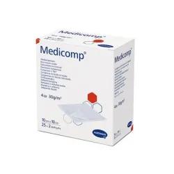 Медикомп стер абсорбиращи компреси 10x10см 2x25 броя