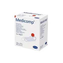 Медикомп стер абсорбиращи компреси 7,5 x 7,5см 2x25 броя