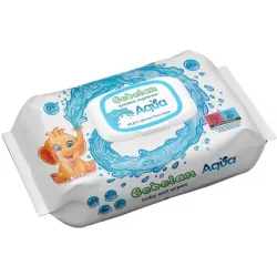 МОКРИ КЪРПИ Bebelan - Aqua, 64 броя, Бебелан