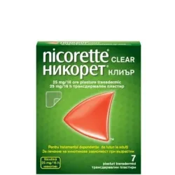 Никорет Клиър, Nicorette Clear 25мг/16часа трансдермален пластир