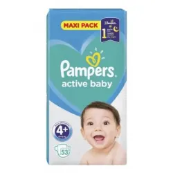 Памперс, Pampers Active Baby VPP S4P Бебешки пелени 53 бр.