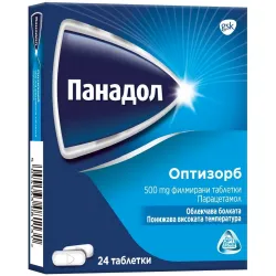 Панадол Оптизорб, 500 mg, 24 таблетки