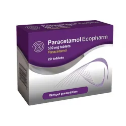 Парацетамол Екофарм, Paracetamol Ecopharm таблетки 500mg x 20
