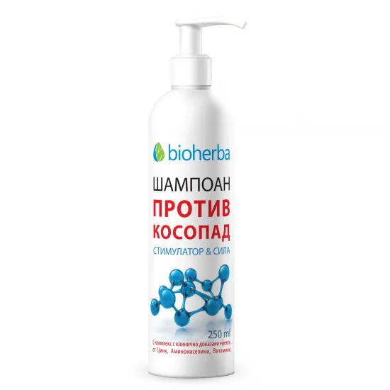 Шампоан против КОСОПАД „Стимулатор & Сила”, Биохерба, 250мл