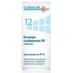 ШУСЛЕРОВА СОЛ N 12 КАЛЦИУМ СУЛФУРИКУМ D6 ТАБЛ. Х 420