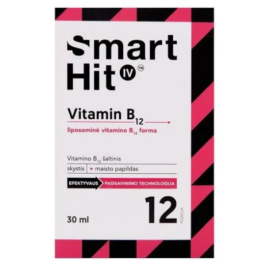 Смартхит Витамин В12, 30 капсули, Valentis