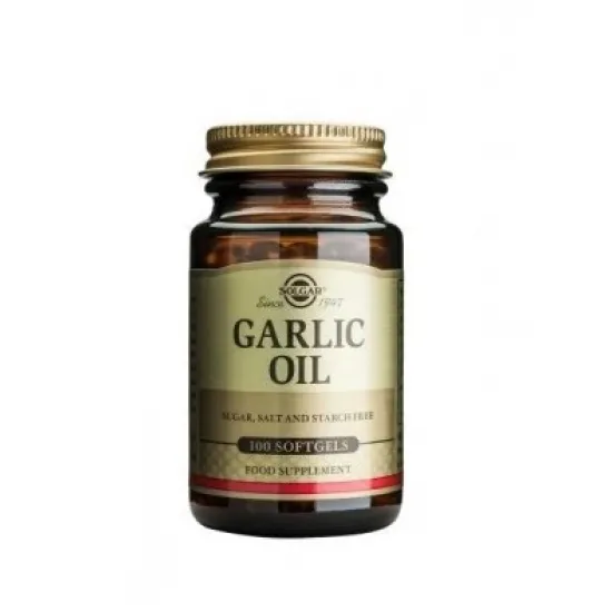 Солгар Масло от чесън, Garlic oil 100 капсули