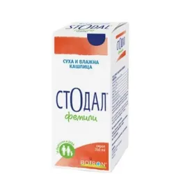 Стодал Фемили сироп без захар за различни кашлици 200 мл