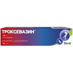 Троксевазин, Troxevasin гел 2% 40гр.