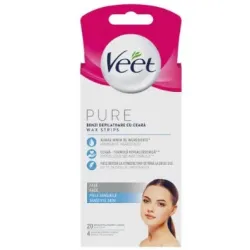 Veet Pure депилиращи ленти за лице 20 броя