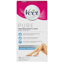 Veet Pure депилиращи ленти за тяло 40 бр
