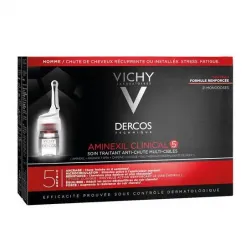 Vichy Dercos Amin Cl5 ампули срещу косопад за мъже 21х6бр