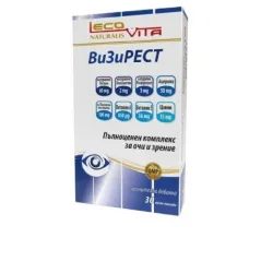 ВиЗиРест комплекс за очи и зрение х30 капсули, Lecovita