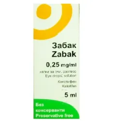 Забак, Zabak 0,25 mg/ml капки за очи 5 мл