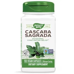 Зърнастец (кора), Cascara Sagrada 350 мг х 100 капсули Nature’s Way
